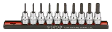 Bit socket 3/8" TX tamperproof on rail 10-pcs. redirect to product page